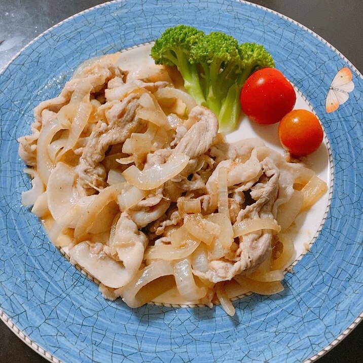 麺つゆで作る、豚の生姜焼き♪